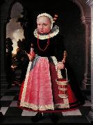Jacob Gerritsz. Cuyp Portrait eines kleinen Madchens mit einer Puppe und einem Korb oil